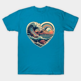 Wave Heart Tee! T-Shirt